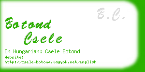 botond csele business card